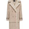 Donna ONLY Giubbotti E Cappotti | Lylva Bonded Sherpa Coat - Cappotto Lungo Teddy