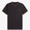 Uomo FRED PERRY T-Shirts | T-Shirt Con Doppia Riga