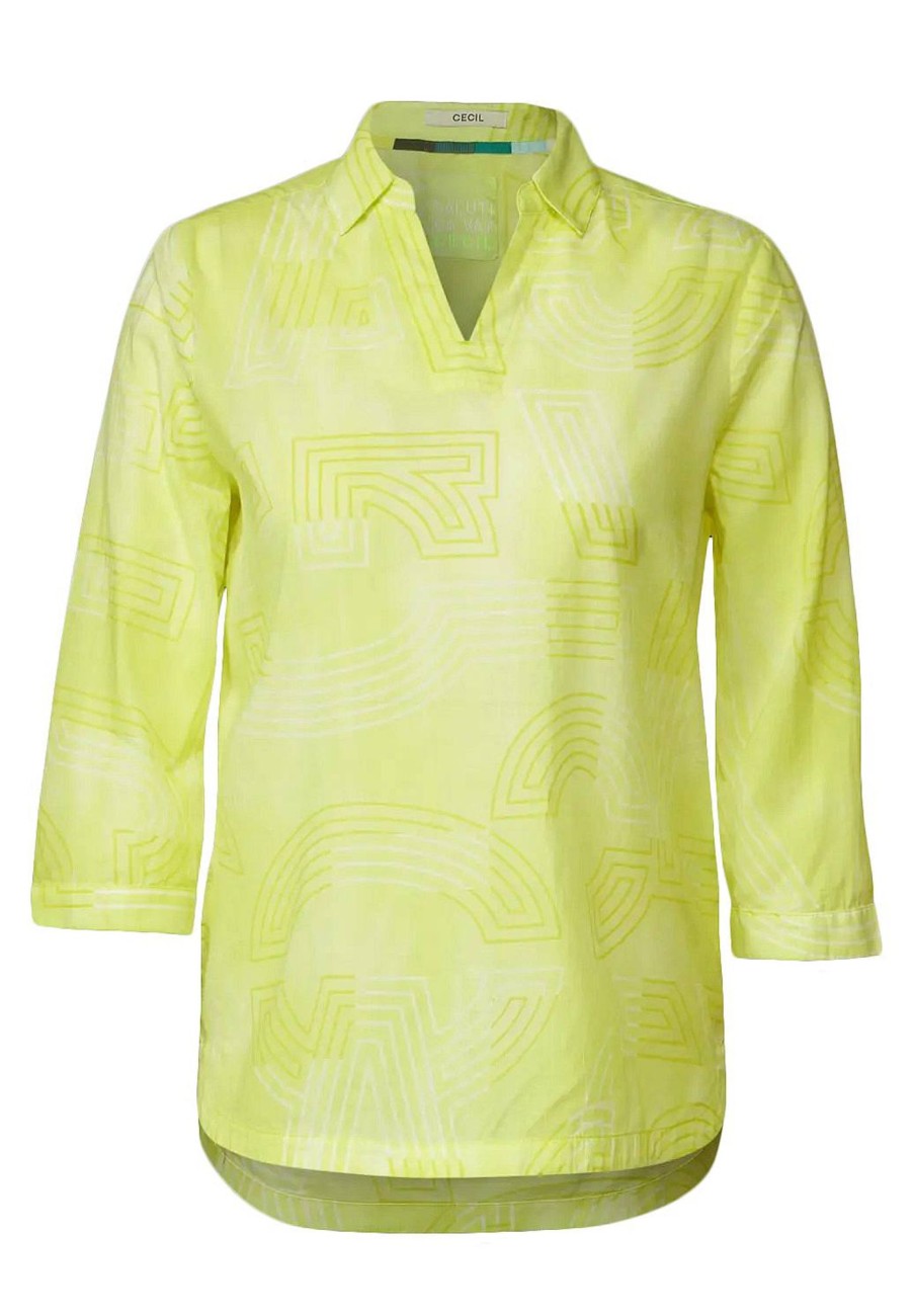 Donna CECIL Camicie | Printed Light Cotton Long Blouse - Blusa Con Stampa