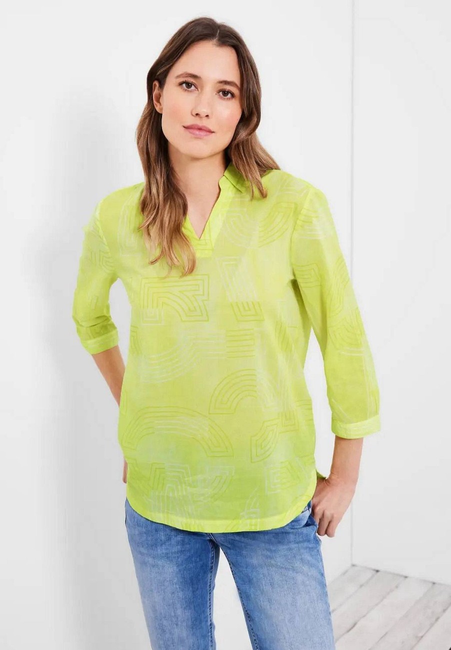 Donna CECIL Camicie | Printed Light Cotton Long Blouse - Blusa Con Stampa