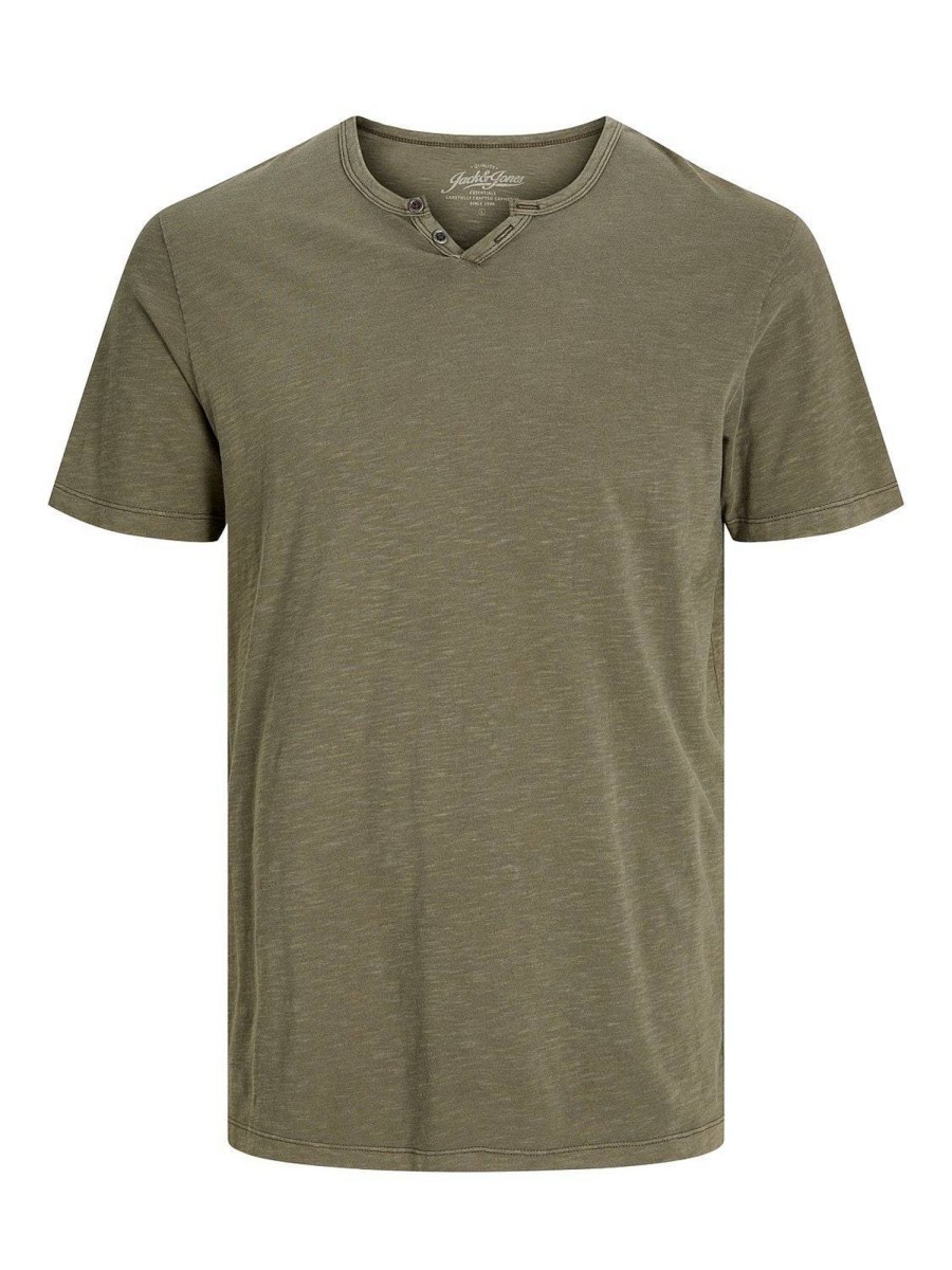 Uomo JACK & JONES T-Shirts | Jesplit T-Shirt Con Collo A V