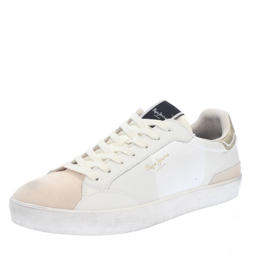 Donna PEPE JEANS Sneakers | Lane Moon - Sneakers Basse In Pelle E Suede