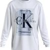 Uomo CALVIN KLEIN JEANS T-Shirts | Lightbox Graphic Ls Tee - T-Shirt Con Stampa