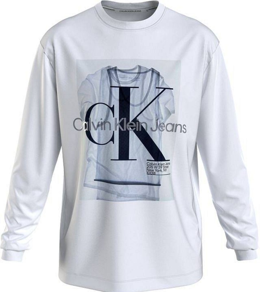 Uomo CALVIN KLEIN JEANS T-Shirts | Lightbox Graphic Ls Tee - T-Shirt Con Stampa