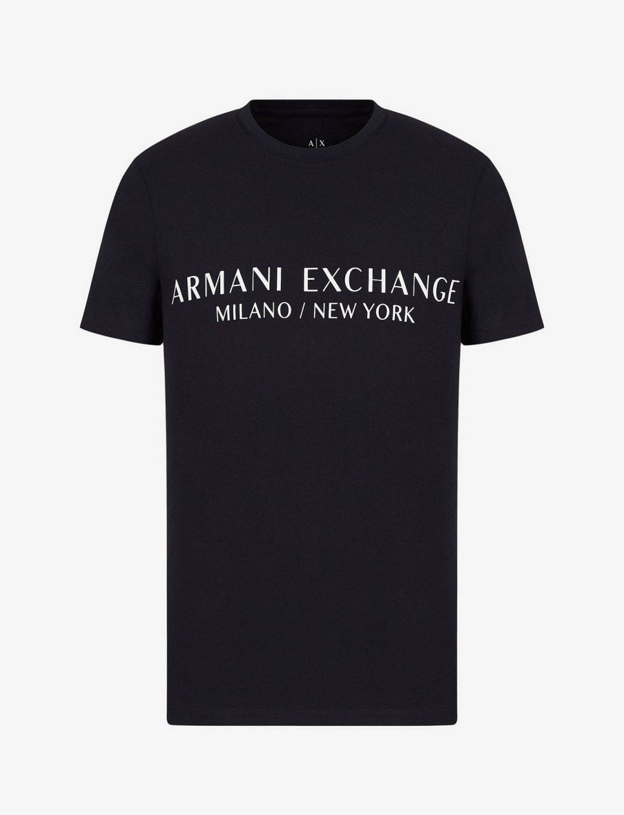 Uomo ARMANI EXCHANGE T-Shirts | T-Shirt Manica Corta Cotone Regular Fit