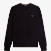 Uomo FRED PERRY Maglieria | Maglione Classico Con Scollo A V