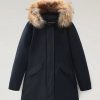 Donna WOOLRICH Giubbotti E Cappotti | Arctic Raccoon Parka Con Pelliccia Removibile