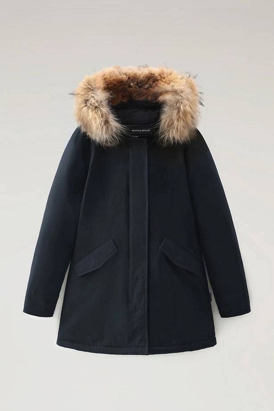 Donna WOOLRICH Giubbotti E Cappotti | Arctic Raccoon Parka Con Pelliccia Removibile