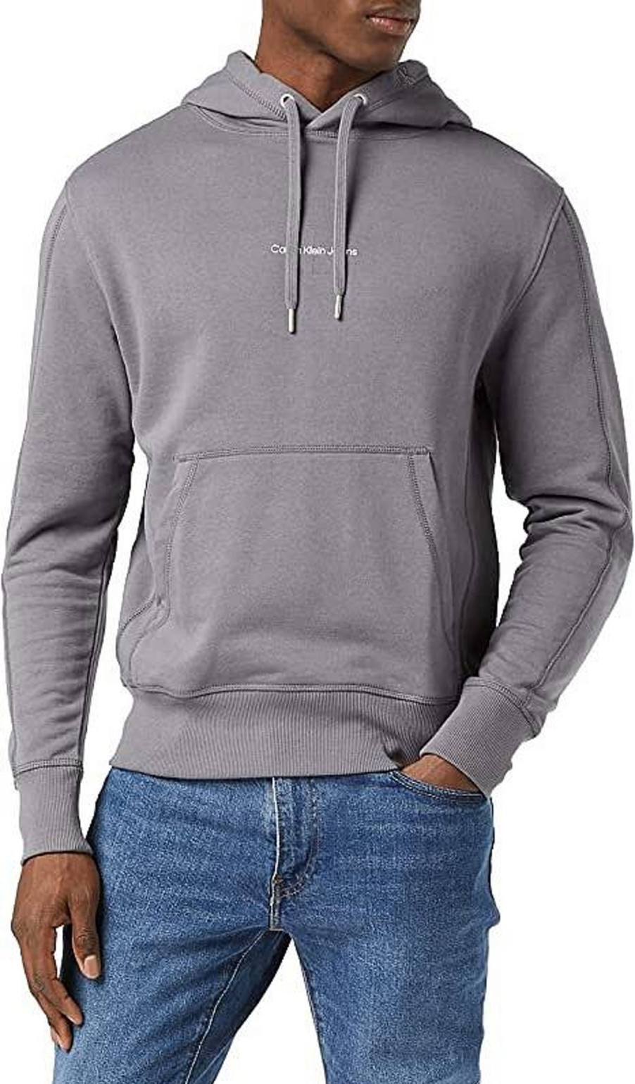 Uomo CALVIN KLEIN JEANS Felpe | Monogram Logo Hoodie- Felpa Con Cappuccio