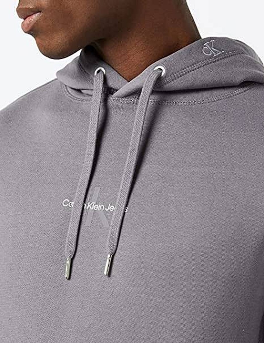 Uomo CALVIN KLEIN JEANS Felpe | Monogram Logo Hoodie- Felpa Con Cappuccio