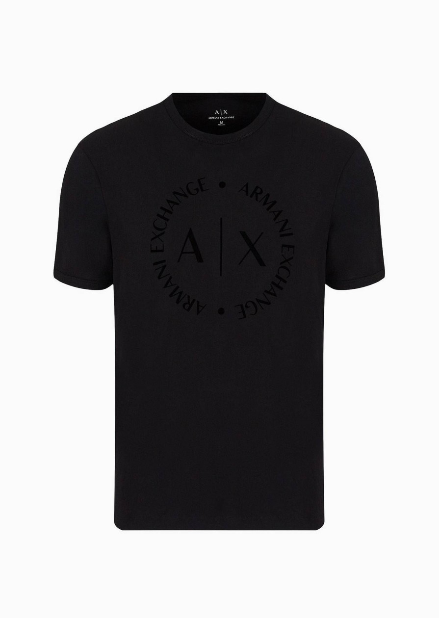 Uomo ARMANI EXCHANGE T-Shirts | T-Shirt A Manica Corta Con Logo