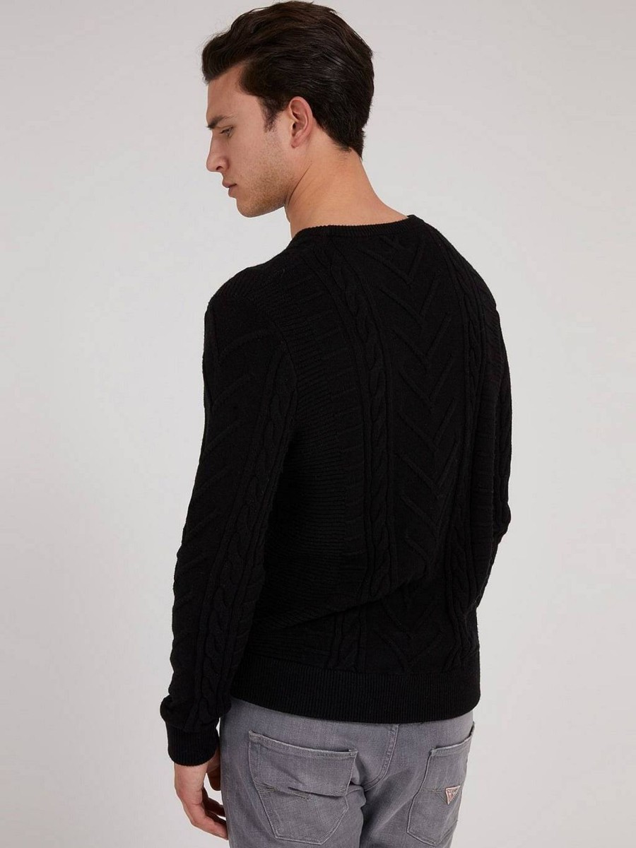 Uomo GUESS Maglieria | Maglione A Trecce