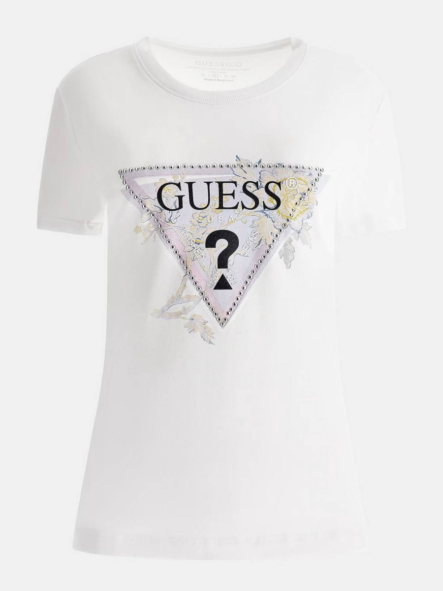 Donna GUESS T-Shirts | Tee Ss Cn Alva - T-Shirt Con Logo