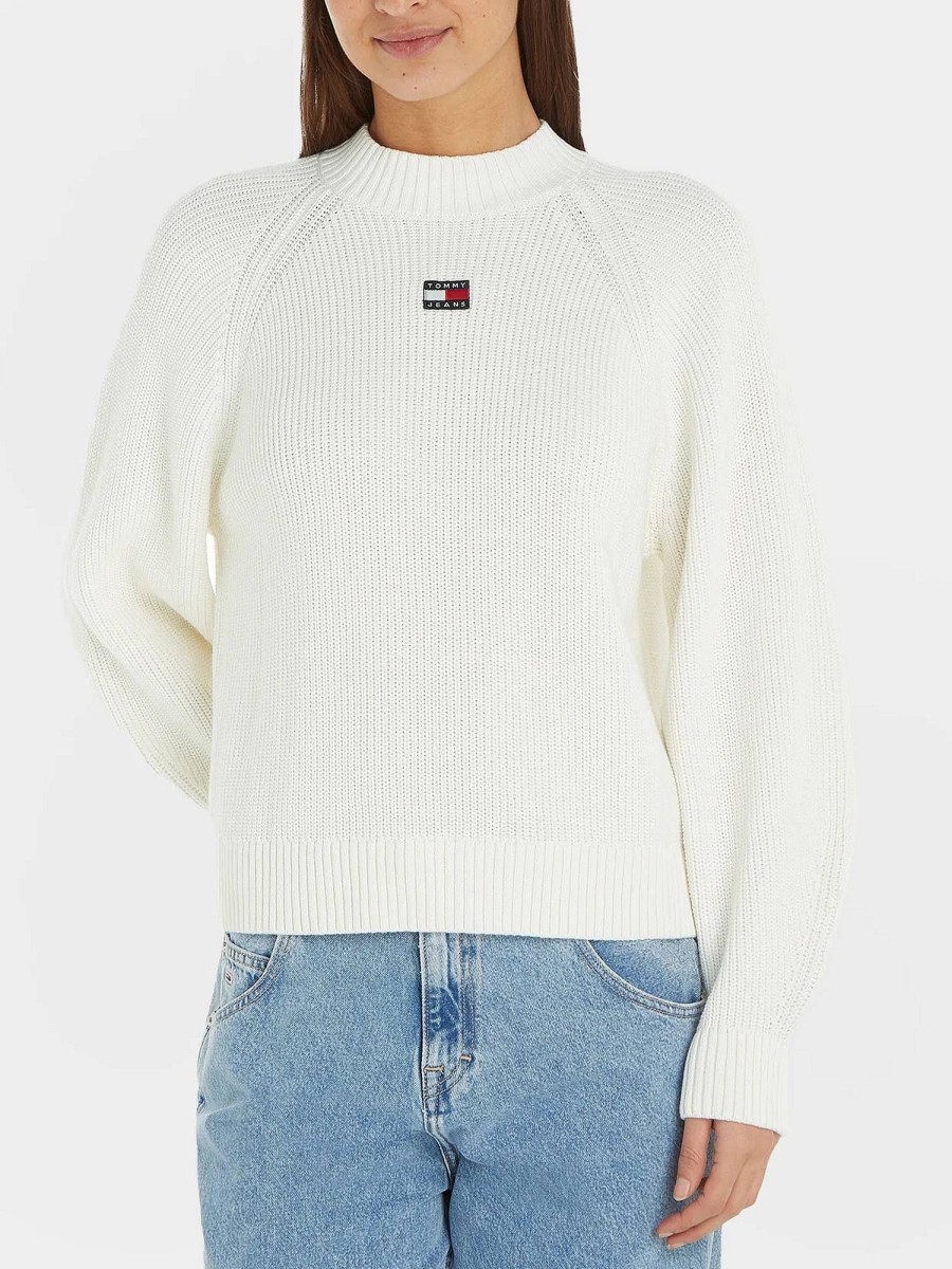 Donna TOMMY HILFIGER Pullover E Cardigan | Tjw Badge Mockneck Sweater - Maglione