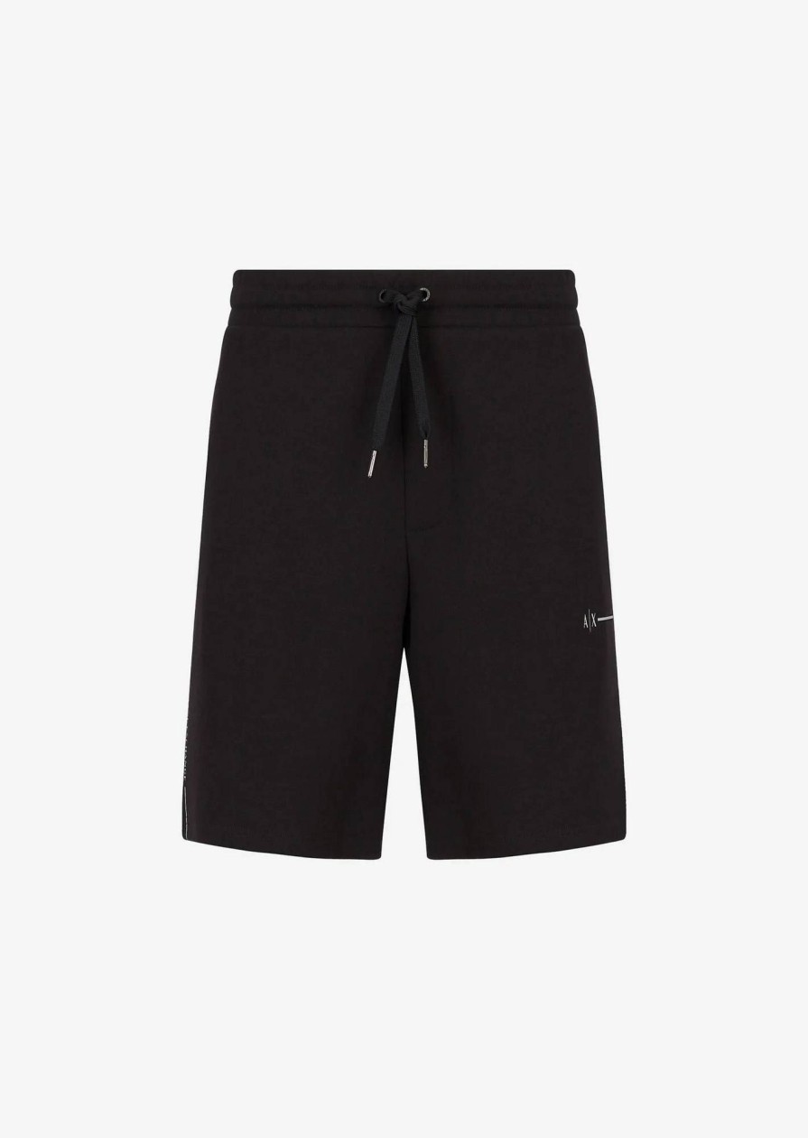 Uomo ARMANI EXCHANGE Bermuda | Shorts In Felpa Con Riga E Logo