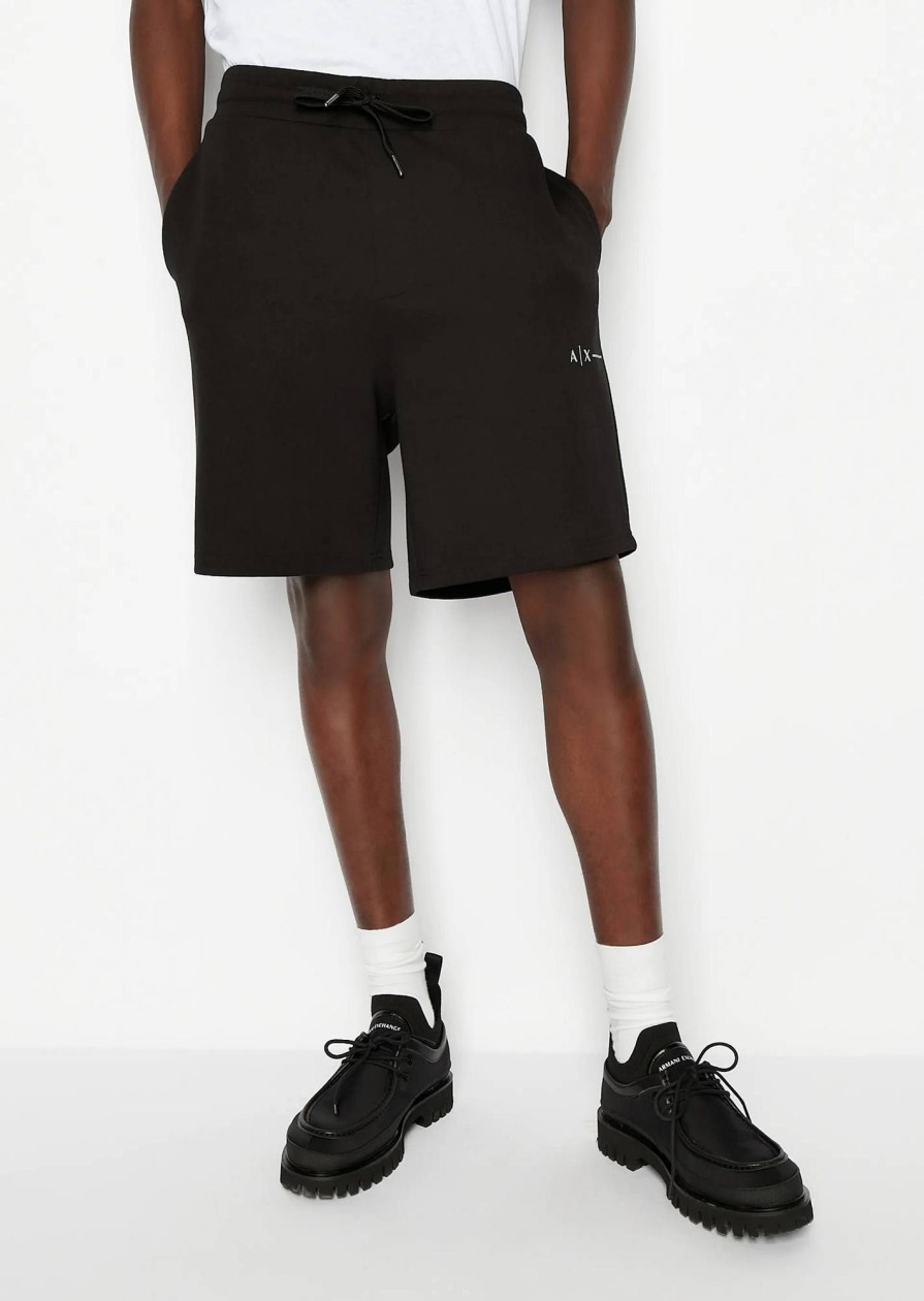 Uomo ARMANI EXCHANGE Bermuda | Shorts In Felpa Con Riga E Logo