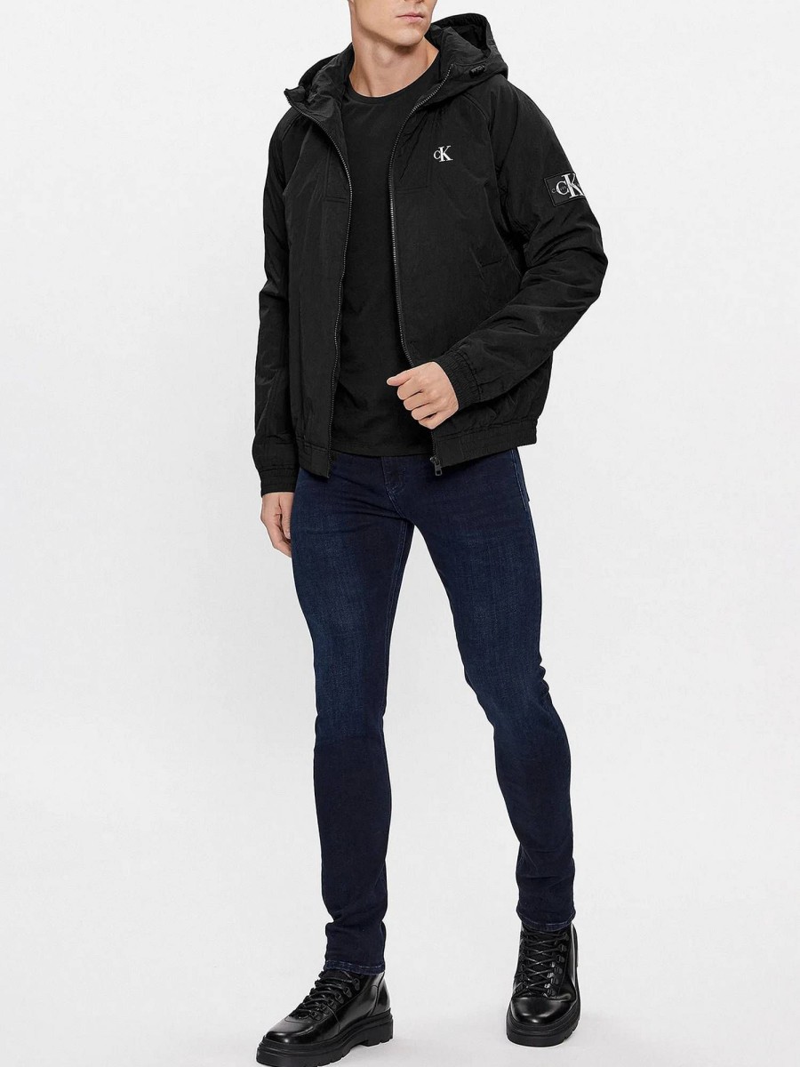 Uomo CALVIN KLEIN JEANS Giubbotti E Cappotti | Hooded Padded Harrington - Giacca Con Cappuccio