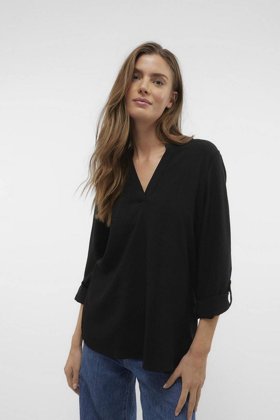 Donna VERO MODA Camicie | Gavina L/S V-Nack Top - Blusa