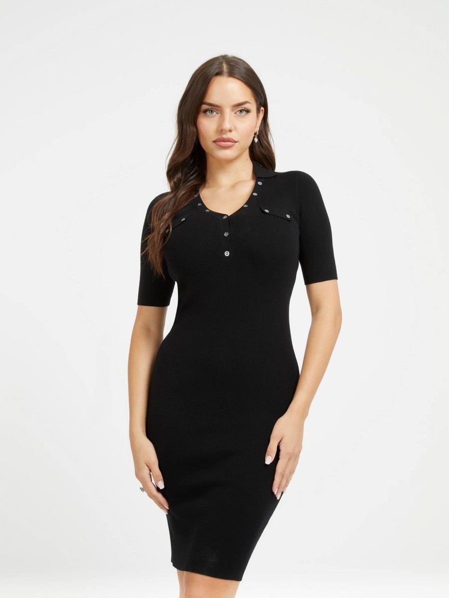 Donna GUESS Abiti E Vestiti | Grace Henley Dress Sweater - Abito In Maglia