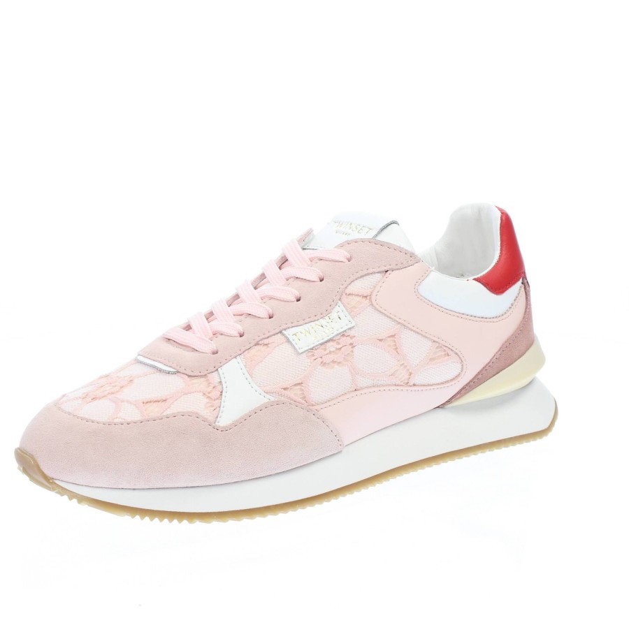 Donna TWINSET Sneakers | Sneakers In Pelle E Suede