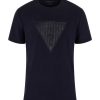 Uomo GUESS T-Shirts | Shiny Gel Triangle Tee - T-Shirt Logo