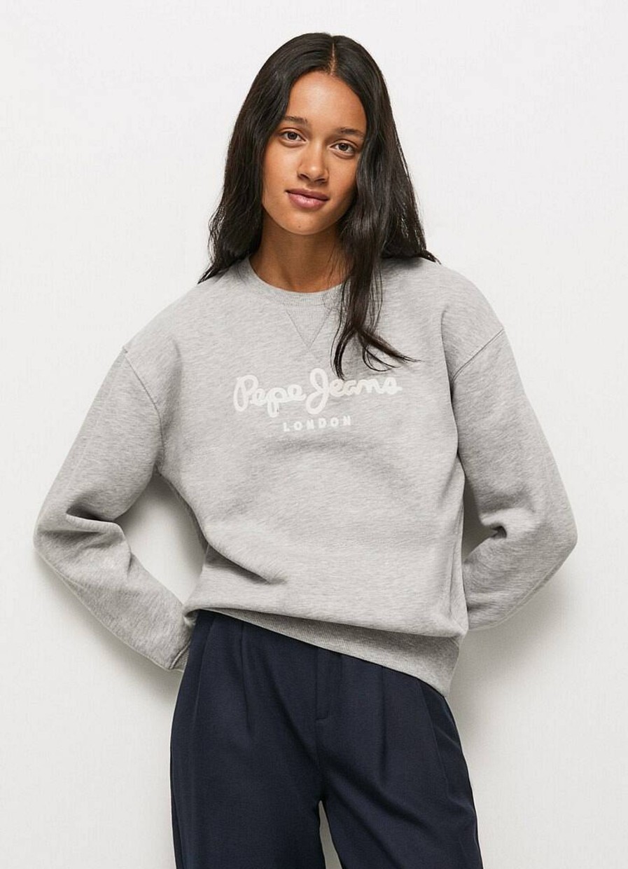 Donna PEPE JEANS Felpe | Nanette N Sweat - Felpa Con Logo