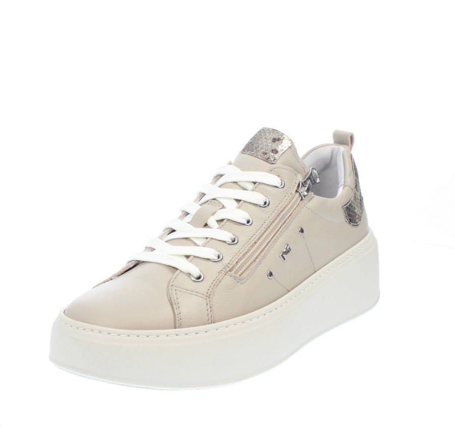 Donna NEROGIARDINI Sneakers | Sneakers In Pelle Con Suola Rialzata