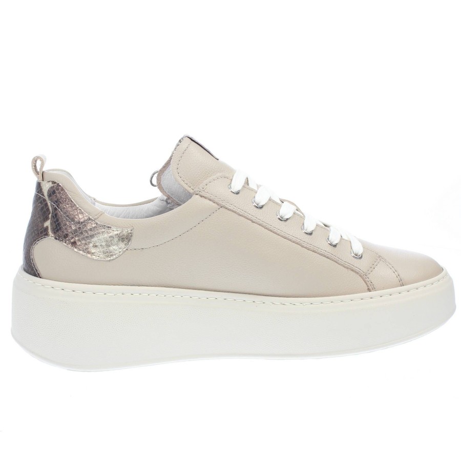 Donna NEROGIARDINI Sneakers | Sneakers In Pelle Con Suola Rialzata