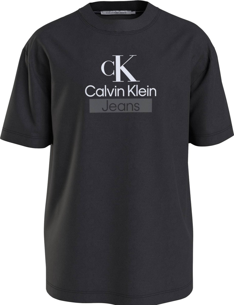 Uomo CALVIN KLEIN JEANS T-Shirts | Stacked Archival Tee - T-Shirt Con Logo