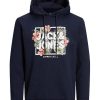 Uomo JACK & JONES Felpe | Becs Shape Sweat Hood - Felpa Con Cappuccio