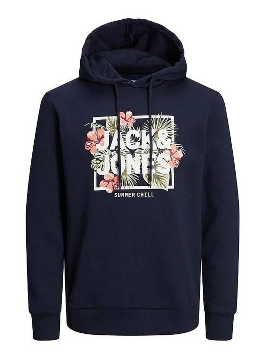 Uomo JACK & JONES Felpe | Becs Shape Sweat Hood - Felpa Con Cappuccio