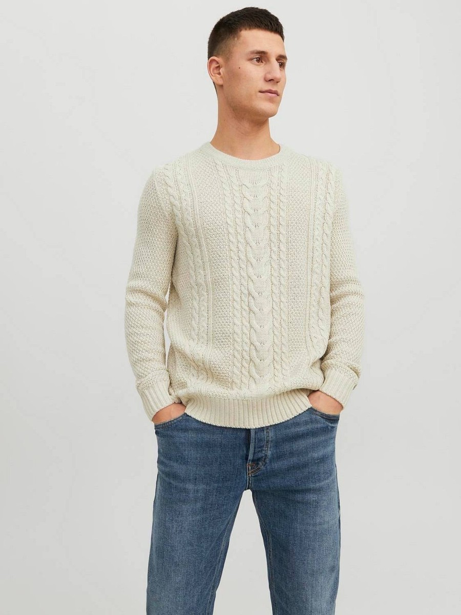 Uomo JACK & JONES Maglieria | Craig Knit Crew Neck - Maglione A Trecce