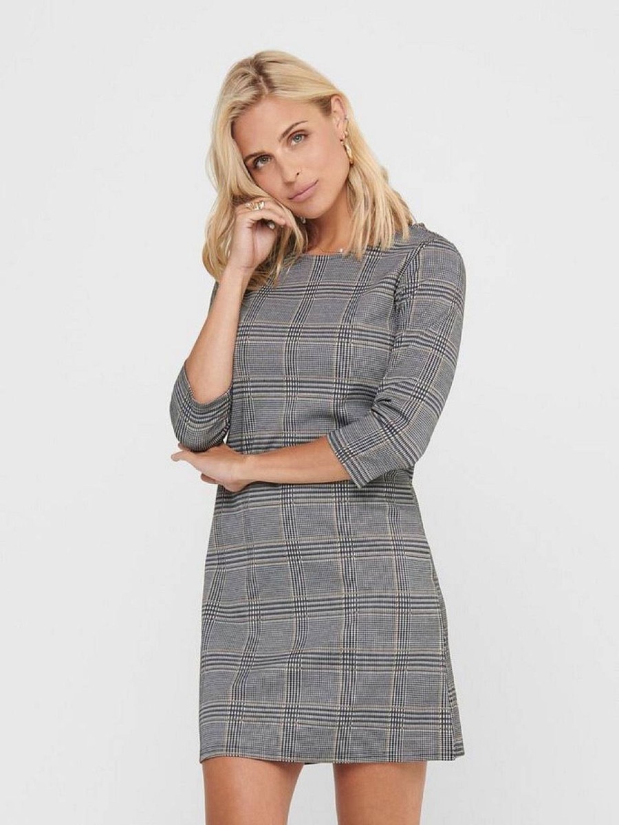 Donna ONLY Abiti E Vestiti | Briliant 3/4 Check Dress