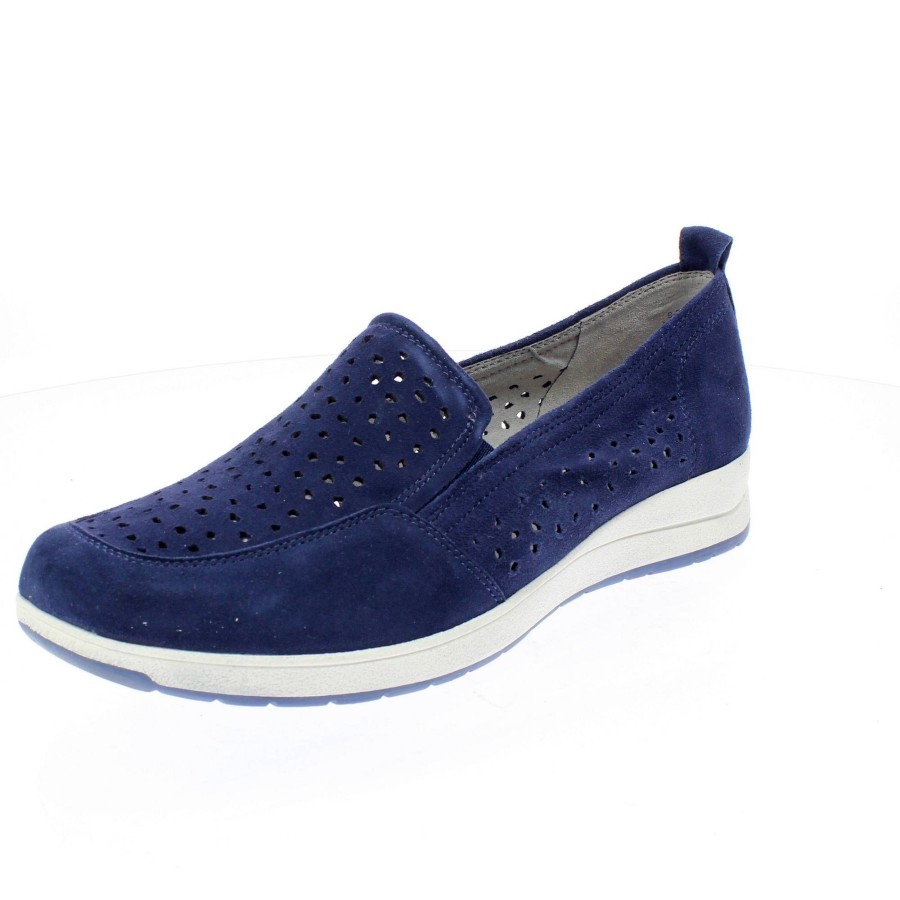 Donna CAPRICE Slip On | Slip On In Pelle Con Zeppetta