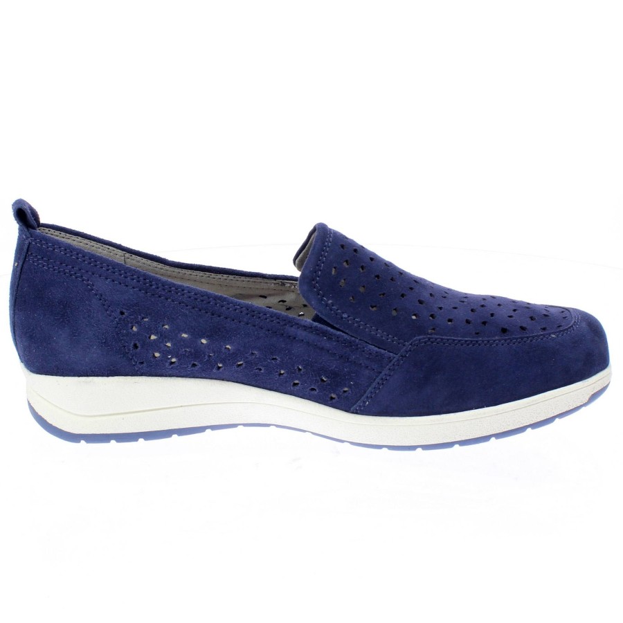 Donna CAPRICE Slip On | Slip On In Pelle Con Zeppetta