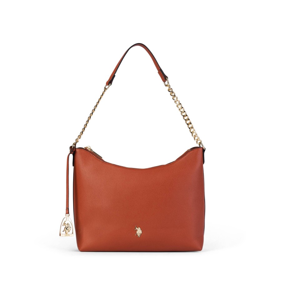 Donna U.S. POLO ASSN Borse A Spalla | Jones Hobo - Borsa A Spalla Con Charm