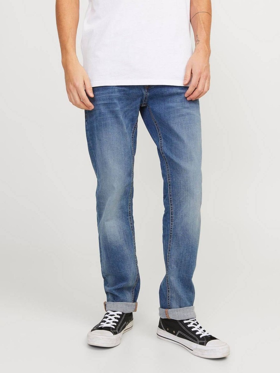 Uomo JACK & JONES Denim Jeans | Tim Original - Jeans Slim Straight Fit