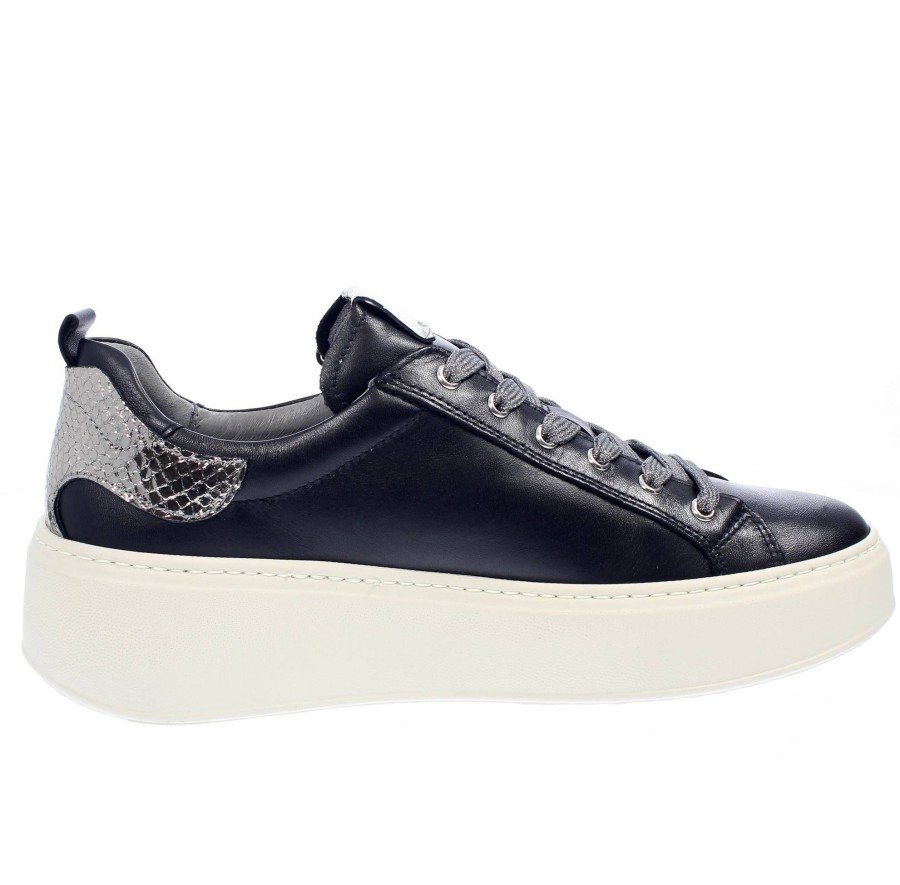 Donna NEROGIARDINI Sneakers | Sneakers In Pelle Con Suola Rialzata