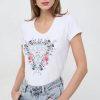 Donna GUESS T-Shirts | T-Shirt Flower Triangle