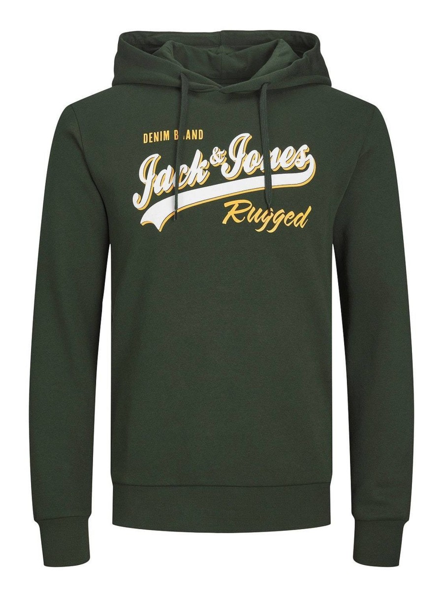 Uomo JACK & JONES Felpe | Logo Sweat Hood - Felpa Con Cappuccio