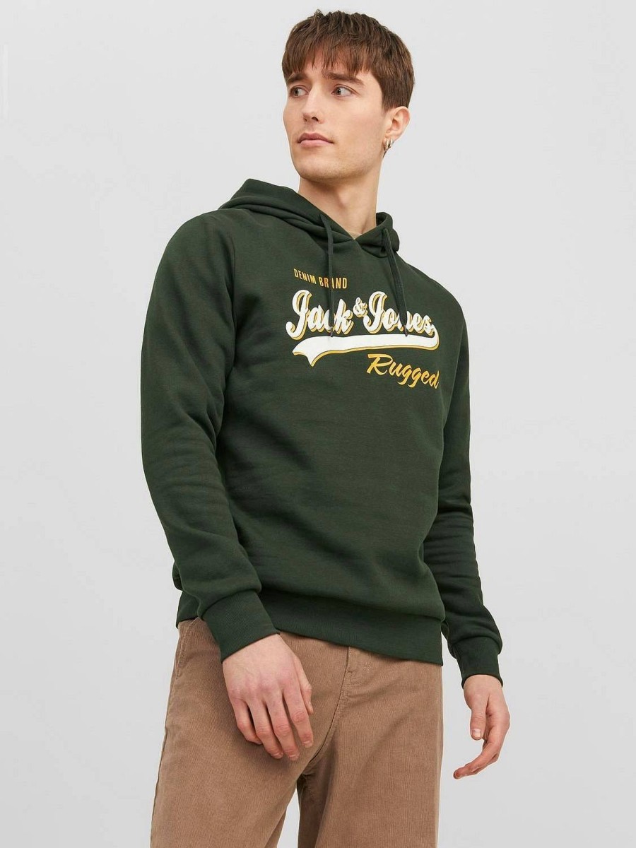 Uomo JACK & JONES Felpe | Logo Sweat Hood - Felpa Con Cappuccio