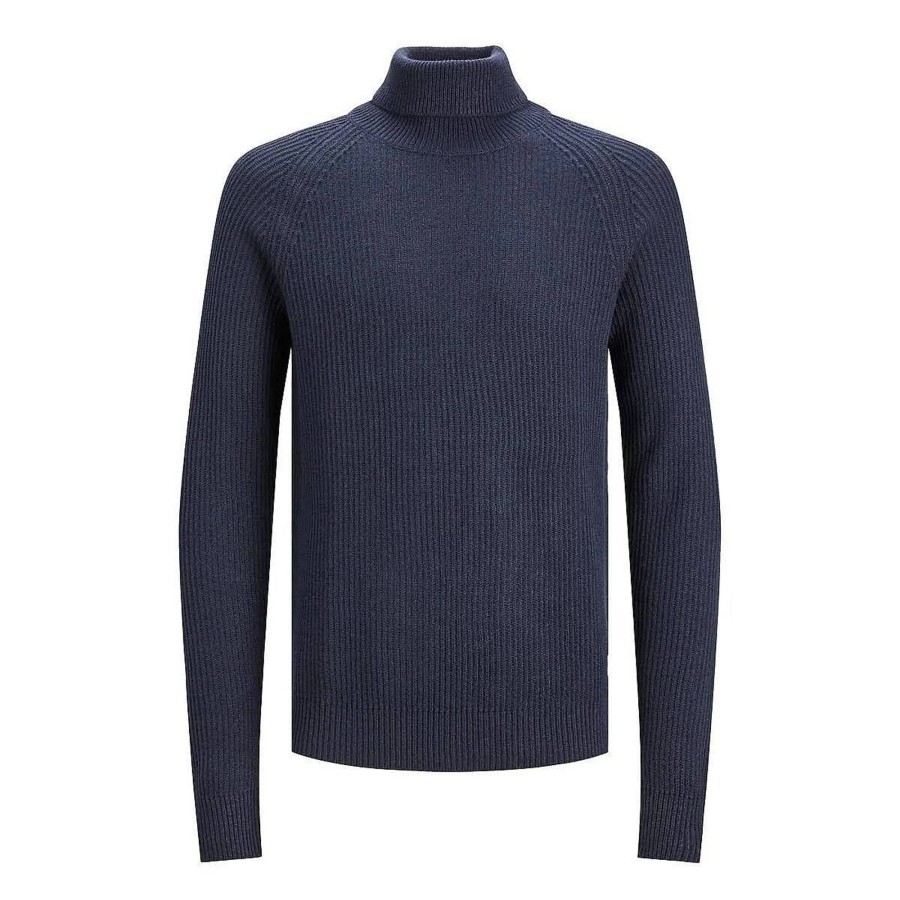 Uomo JACK & JONES Maglieria | Pannel Knit Roll Neck - Maglione Collo Alto