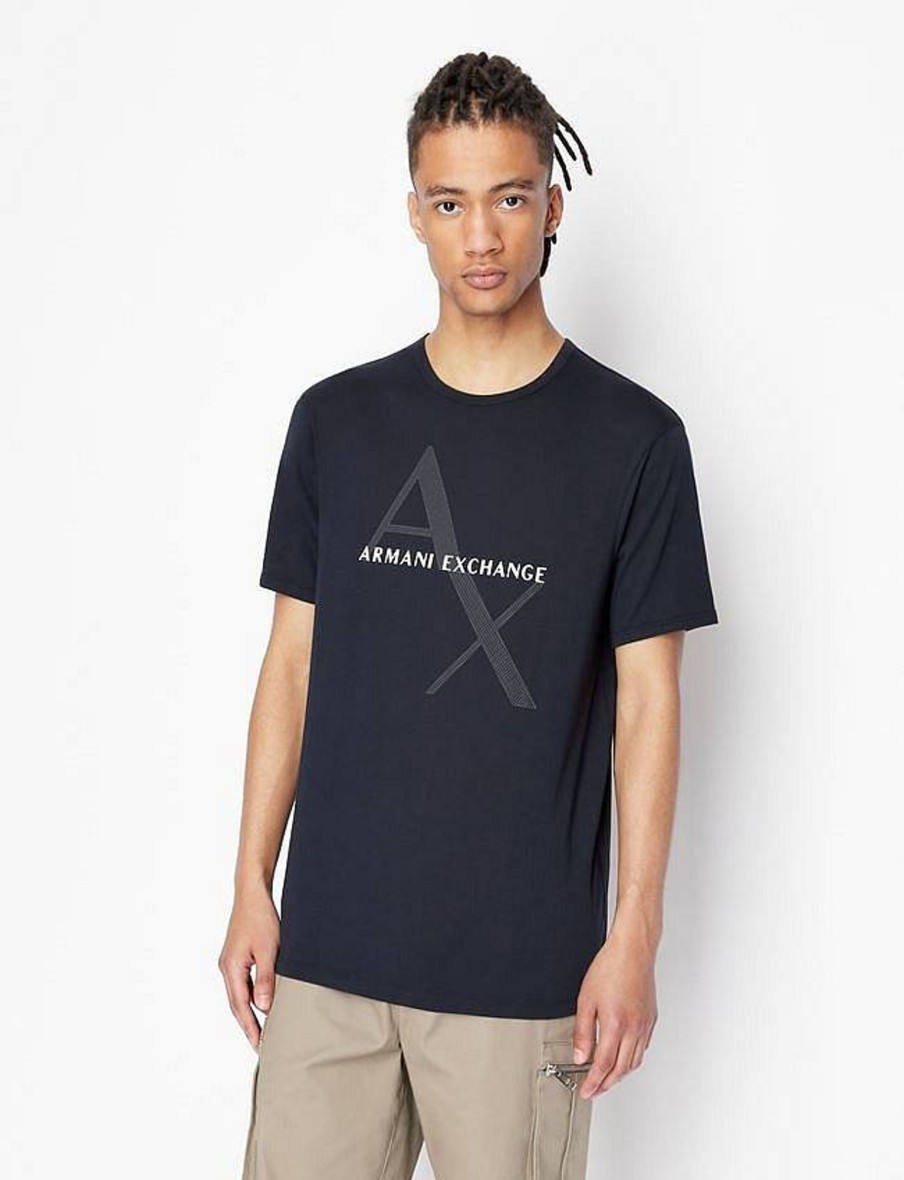 Uomo ARMANI EXCHANGE T-Shirts | Tee Basic Logo Centrale