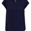 Donna ONLY T-Shirts | Vic Ss Solid Top - T-Shirt