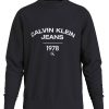 Uomo CALVIN KLEIN JEANS Felpe | Varsity Curve Crew Neck - Felpa Con Logo