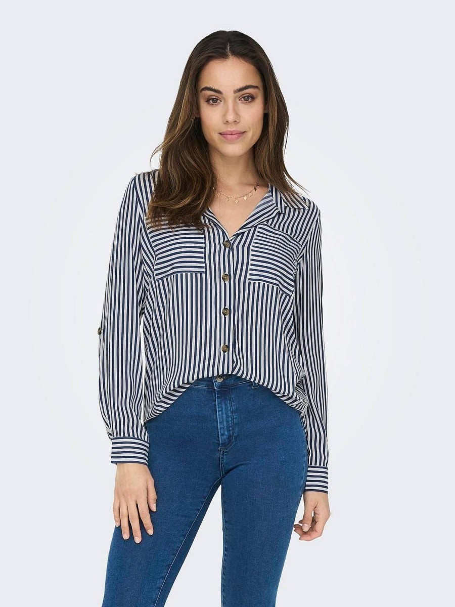 Donna ONLY Camicie | Yasmin Shirt L/S - Camicia Con Tasche