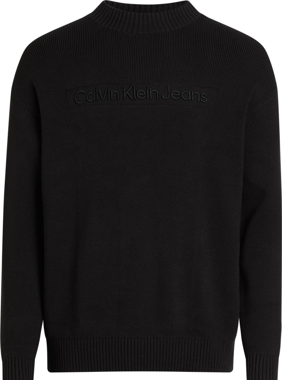 Uomo CALVIN KLEIN JEANS Maglieria | Instit Sweater High Neck Embro - Maglione