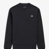 Uomo FRED PERRY Felpe | Felpa Girocollo Misto Cotone