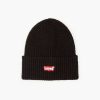 Uomo LEVI'S Cappelli | Essential Ribbed Batwing Beanie - Berretto Mini Logo