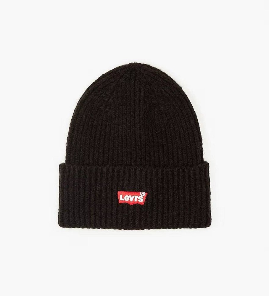 Uomo LEVI'S Cappelli | Essential Ribbed Batwing Beanie - Berretto Mini Logo